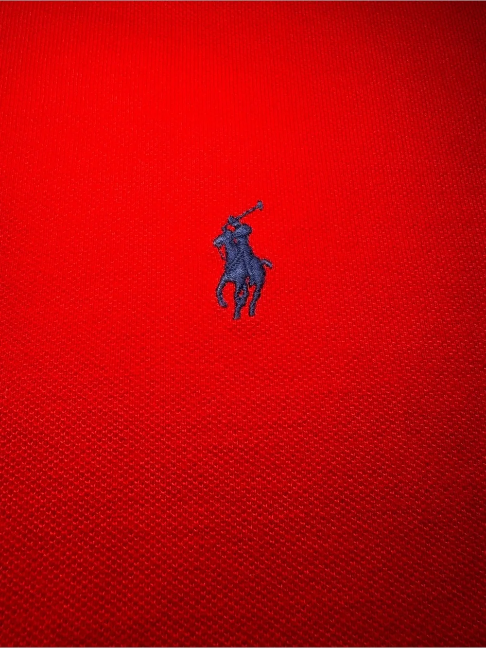 Polo Ralph Lauren Men's Red Solid Knit Pony Logo Short Sleeve Collared Shirt XL
